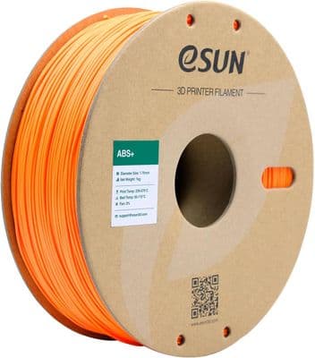 eSun 3D Printer ORANGE ABS+ Filament Low Warping 1.75mm 1KG 2.2LB