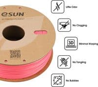 eSun 3D Printer PINK ABS+ Filament Low Warping 1.75mm 1KG 2.2LB