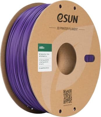 eSun 3D Printer PURPLE ABS+ Filament Low Warping 1.75mm 1KG 2.2LB