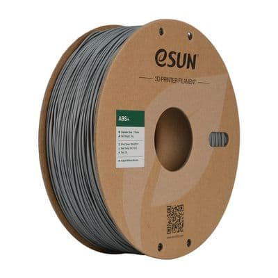 eSun 3D Printer SILVER ABS+ Filament Low Warping 1.75mm 1KG 2.2LB