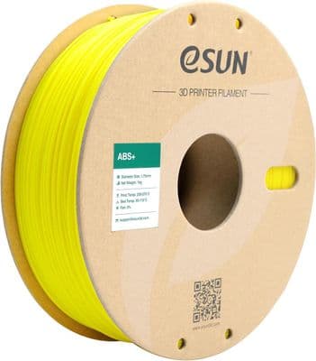 eSun 3D Printer YELLOW ABS+ Filament Low Warping 1.75mm 1KG 2.2LB