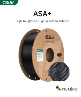 eSUN BLACK ASA+ 3D Filament 1.75mm Weather Resistant Printer Filament 1KG