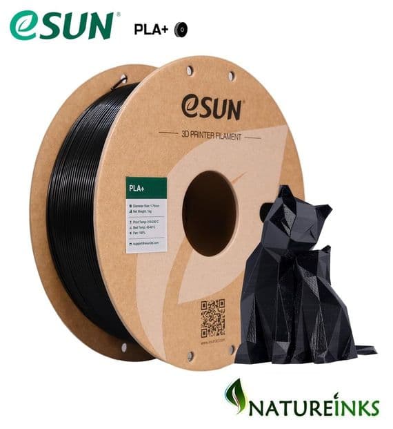 eSUN BLACK Enhanced Toughness PLA Plus + 3D printer 1.75mm Filament 1 kg