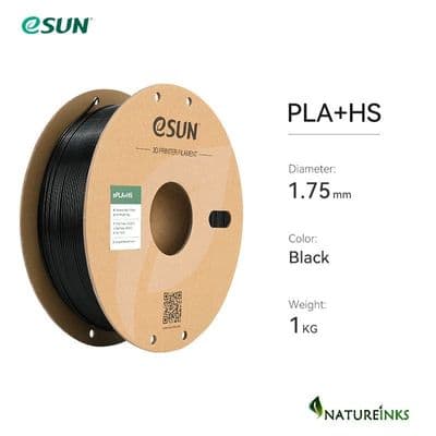 eSUN BLACK ePLA+HS HIGH SPEED 3D printer 1.75mm Filament 1 kg