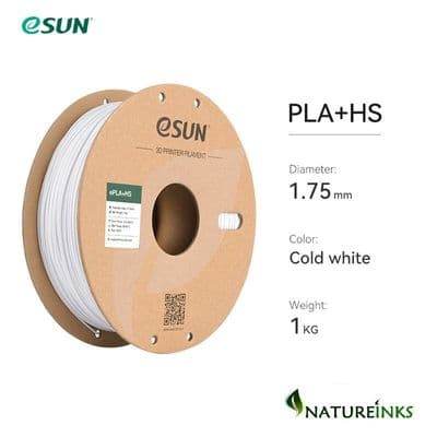 eSUN COLD WHITE ePLA+HS HIGH SPEED 3D printer 1.75mm Filament 1 kg