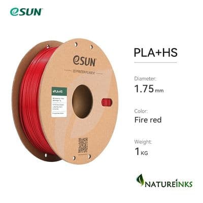 eSUN FIRE ENGINE RED ePLA+HS HIGH SPEED 3D printer 1.75mm Filament 1 kg