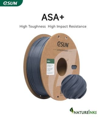 eSUN Grey ASA+ 3D Filament 1.75mm Weather Resistant Printer Filament 1KG