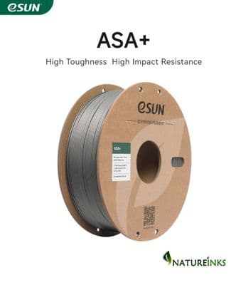 eSUN Silver ASA+ 3D Filament 1.75mm Weather Resistant Printer Filament 1KG