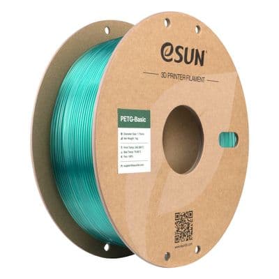 eSUN TRANSLUCENT LIGHT GREEN PETG BASIC  3D printer 1.75mm Filament 1 kg