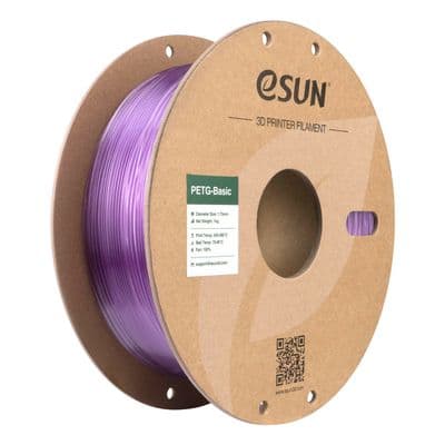 eSUN TRANSLUCENT LIGHT PURPLE PETG BASIC  3D printer 1.75mm Filament 1 kg