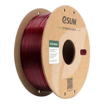 eSUN TRANSLUCENT RED PETG BASIC  3D printer 1.75mm Filament 1 kg