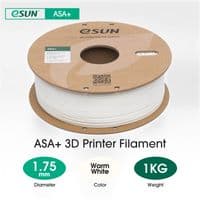 eSUN Warm White ASA+ 3D Filament 1.75mm Weather Resistant Printer Filament 1KG