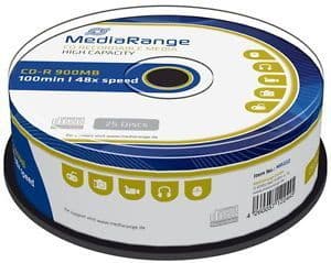 MediaRange Branded MultiSpeed 900MB 100min CD-R 48x MR222  - 25 pieces