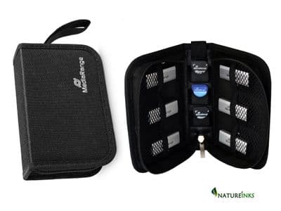 MediaRange Media storage wallet for 6 USB Flashdrives 3 SD Memory cards NYLON