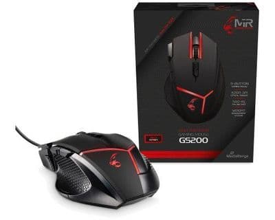 MediaRange MRGS200 Gaming Mouse with 9 Buttons 4200 DPI RED BACKLIT