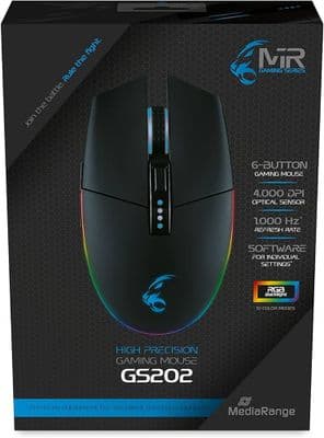 MediaRange MRGS202 Gaming Mouse Series  6 Buttons USB 2.0 RGB backlight