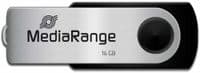 MediaRange Swivel USB Flash Drive Pendrive Stick 16GB USB 2.0 MR910 17MB/s