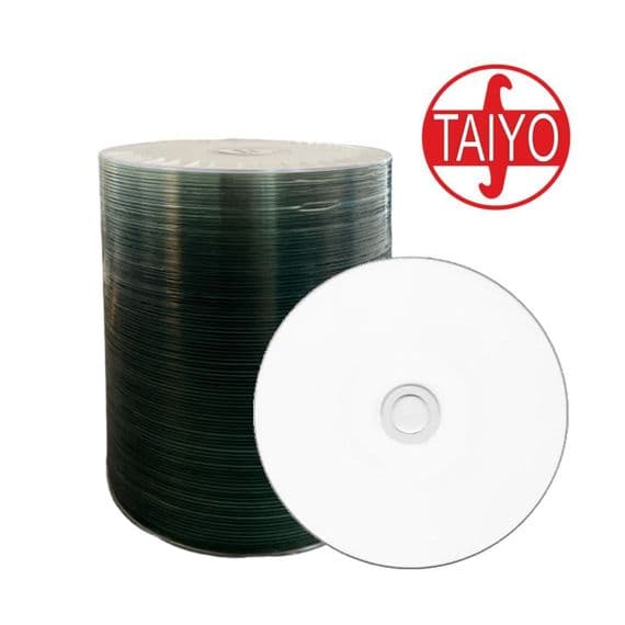 ON OFFER ! 100 Genuine Taiyo Yuden CMC PRO PRINTABLE Blank DVD-R 16x 120min discs Value line