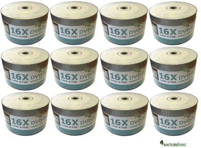 PRICE DROP ! 600 Arita Ritek Full Face White Inkjet Printable DVD-R 16x