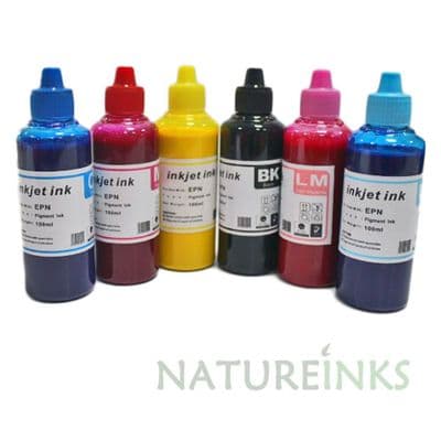 Warna 6 Pigment ink Bottles Set  - 600 ml