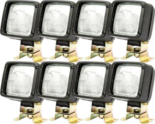 *Pack OF 8* Work Lamp H3 12V Square