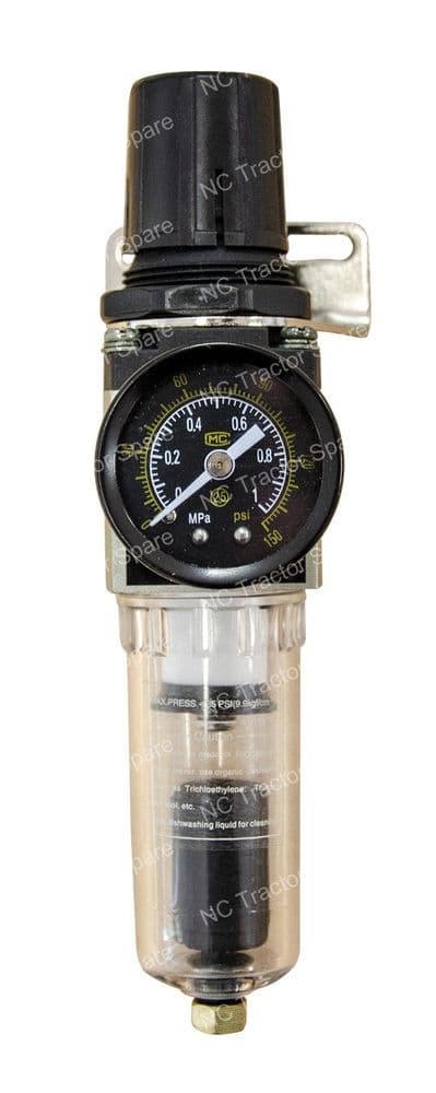 1/4 Outlet Filter Regulator c/w Gauge