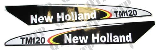 Decal New Holland TM120 - Set Early Type Blac