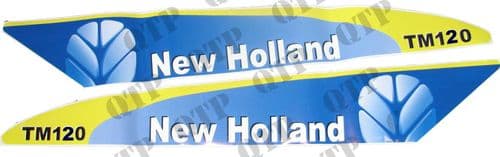Decal New Holland TM120 Set Late Type White