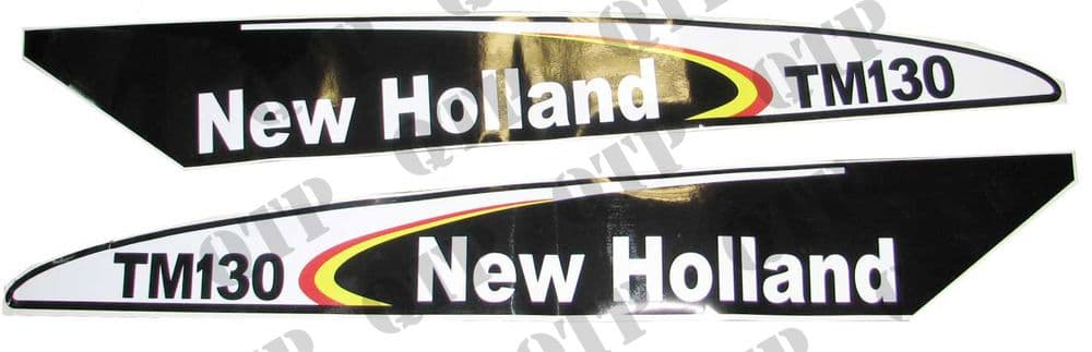 Decal New Holland TM130 - Set Early Type Blac