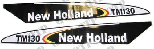 Decal New Holland TM130 - Set Early Type Blac