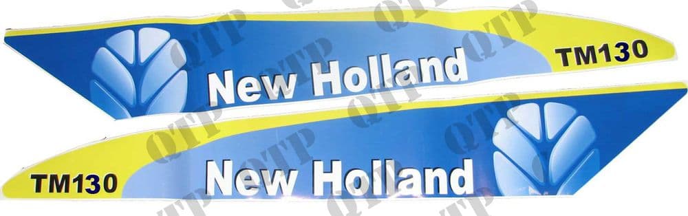 Decal New Holland TM130 Set Late Type White