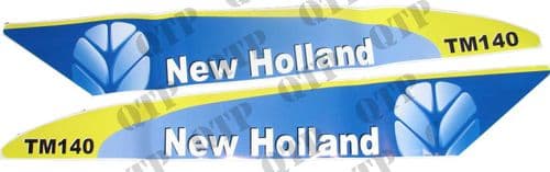 Decal New Holland TM140 Set Late Type White