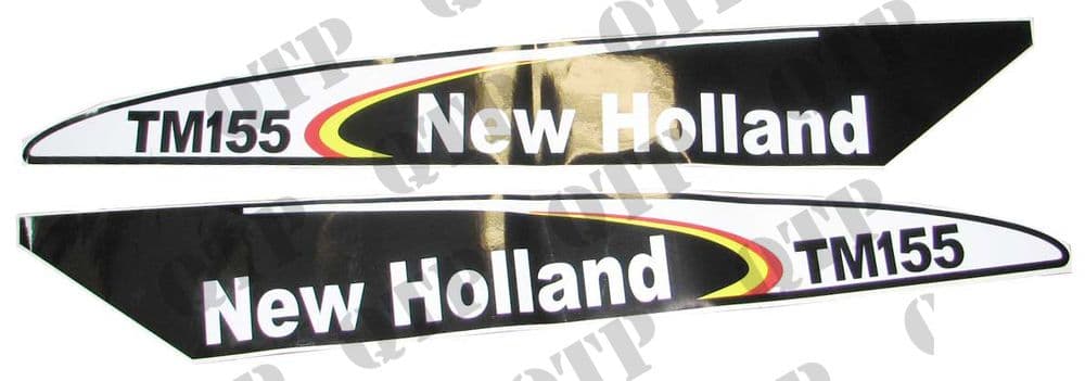 Decal New Holland TM155 - Set Early Type Black