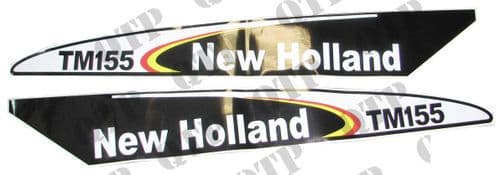 Decal New Holland TM155 - Set Early Type Black