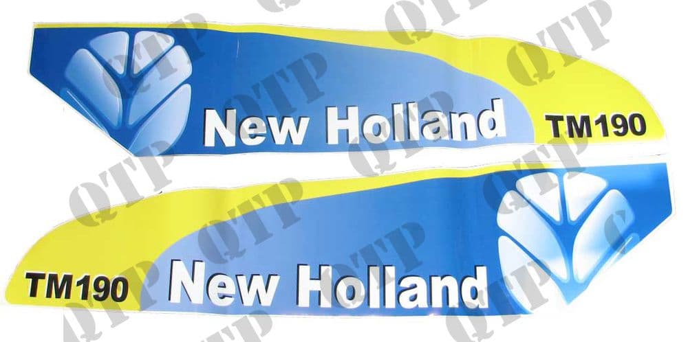 Decal New Holland TM190 Set Late Type White