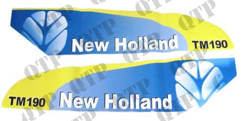 Decal New Holland TM190 Set Late Type White