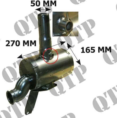 Exhaust Box Ford 7740 TS90 100 110 To Year