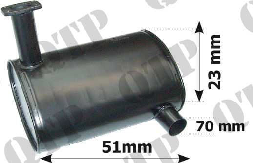 Exhaust Box Ford 8160 8260 M100 M115 TM115