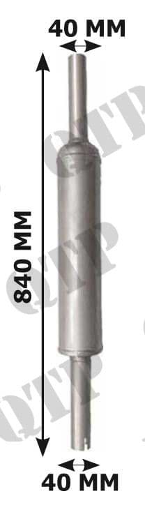 Exhaust Dexta & Super Dexta Silver