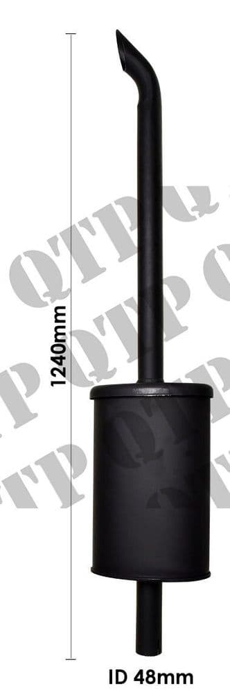 Exhaust Ford 4600 - Black Paint
