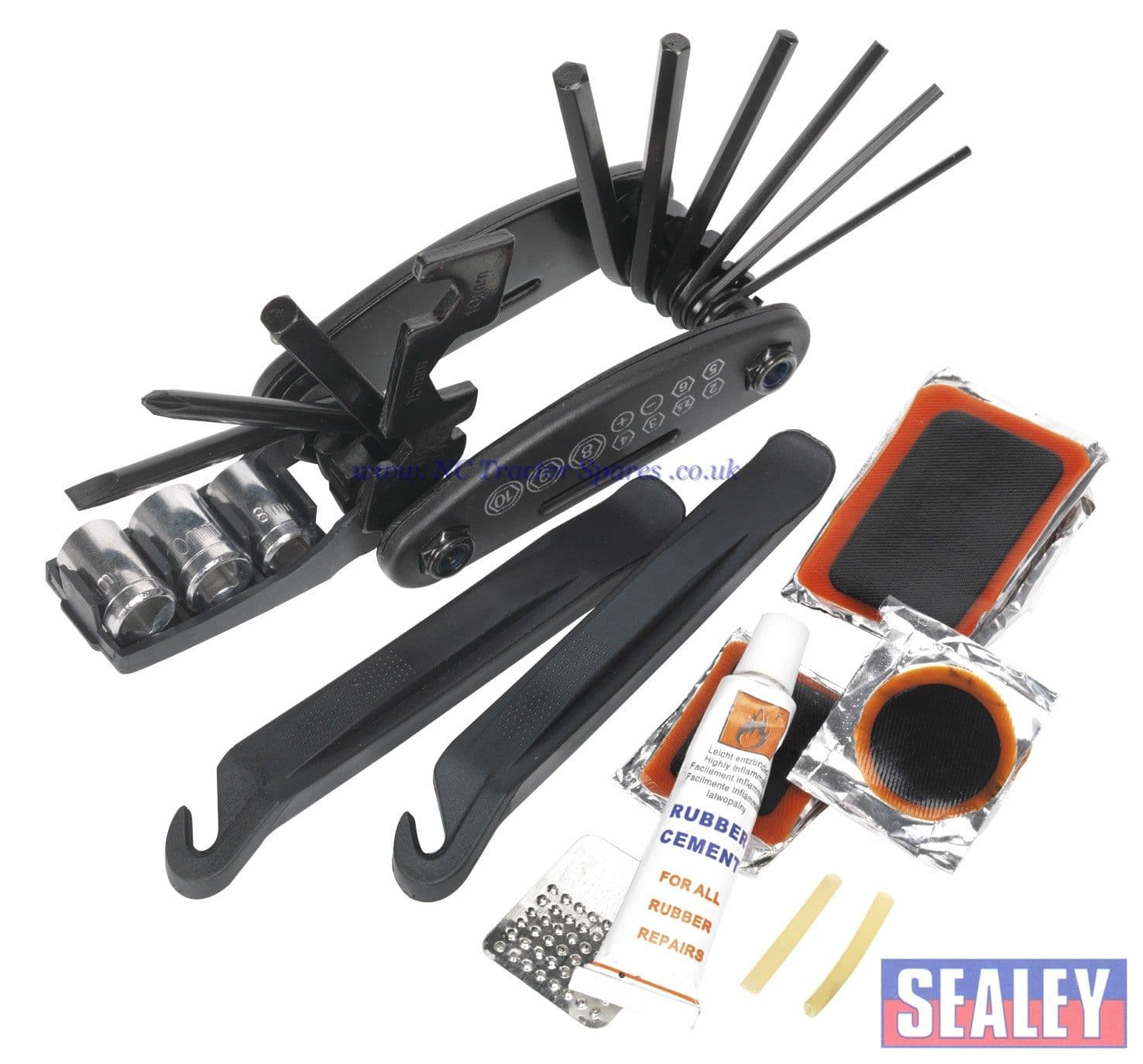 Folding Multi-Tool Puncture Repair Kit Bicycle