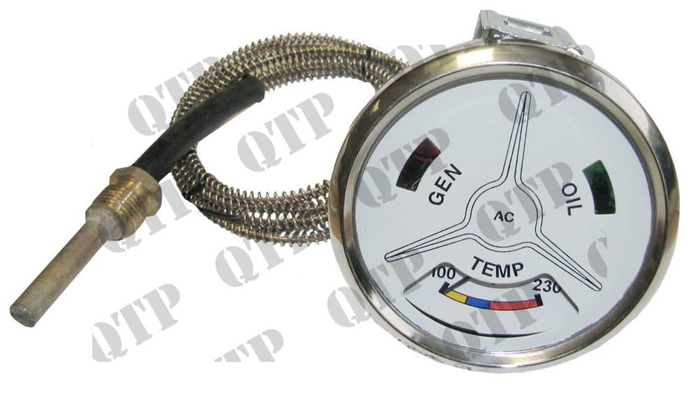 Gauge Major Temperature - White Face