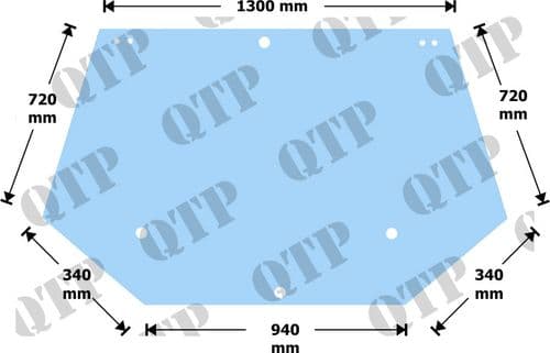 Glass Ford 7840 TS TM M 6635 Rear - 11-95