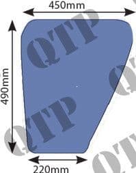 Glass Ford Q Cab Bottom Door Fit LH / RH