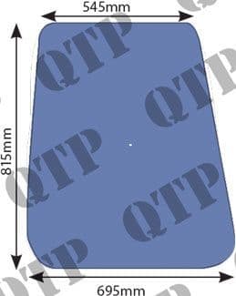 Glass Ford Q Cab Upper Door Fits LH / RH