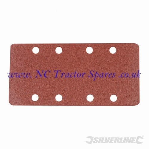 Hook & Loop 1/3 Sheets Punched 10pk 120 Grit Silverline