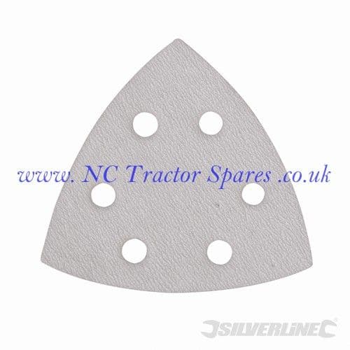 Hook & Loop Stearated Triangle Sheets 90mm 10pk 400 Grit Silverline