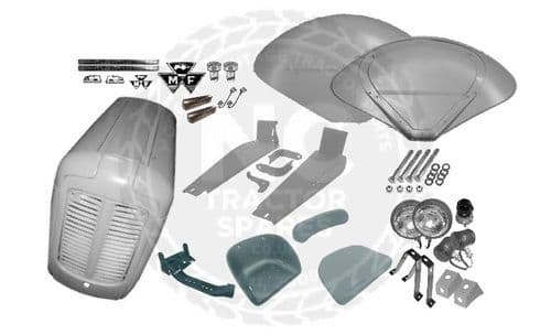 Massey Ferguson FE35 Grey/Red Body Panel Kit