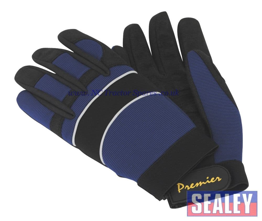 Mechanic's Gloves Padded Synthetic Palm - Extra Large