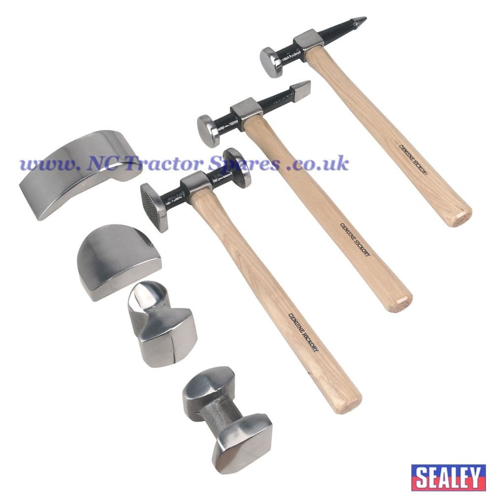 Panel Beating Set 7pc Drop-Forged Hickory Shafts